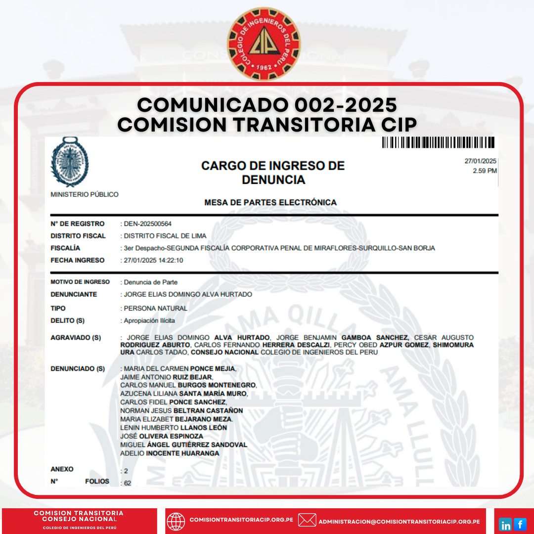 Basta de ilegalidades en el CIP